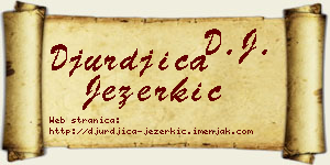Đurđica Jezerkić vizit kartica